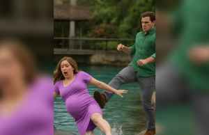 In a fit of rage, he pushed his pregnant wife toward the shark pond — unaware she was the true heir to his billion-dollar empire.