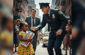 An 8-year-old girl was questioned by an officer who “thought something looked off.” She didn’t understand why people were staring — why they looked at her differently. Five minutes later, her father arrived. He didn’t raise his voice, but what he said made the officer freeze. That single moment changed the way everyone saw difference forever.
