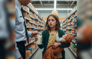 She held her hungry brother and whispered, “Just a little milk…” A man nearby heard her — and what he did will melt your heart. 💞🥛