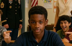 When the Black boy said, “My dad works at the Pentagon,” his teacher and classmates mocked him, calling him a li:ar and looking down on him. But ten minutes later, his father walked in and the teacher’s reaction surprised everyone.