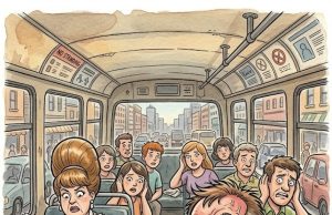 A Johnny Walks Into A City Bus.