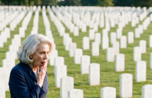 When a powerful woman visited her son’s grave to mourn in private, a young waitress approached and whispered a devastating secret. What she revealed in that cemetery completely changed everything she knew about her son’s final days.