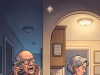 An old man notices that his wife is having trouble hearing.