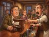 A Man Walks Into A Bar, Reaches Into His Pocket And Pulls Out A Little Man.