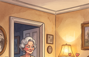 A husband and wife were celebrating their 50th anniversary.